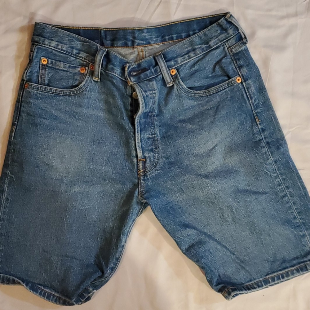 Levis 501 button fly shorts